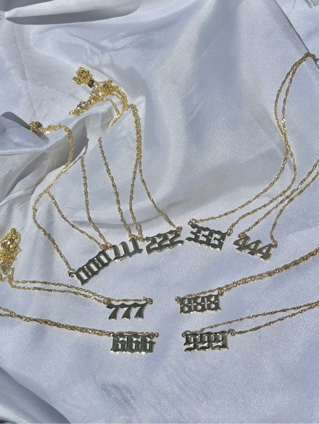 angel number necklace