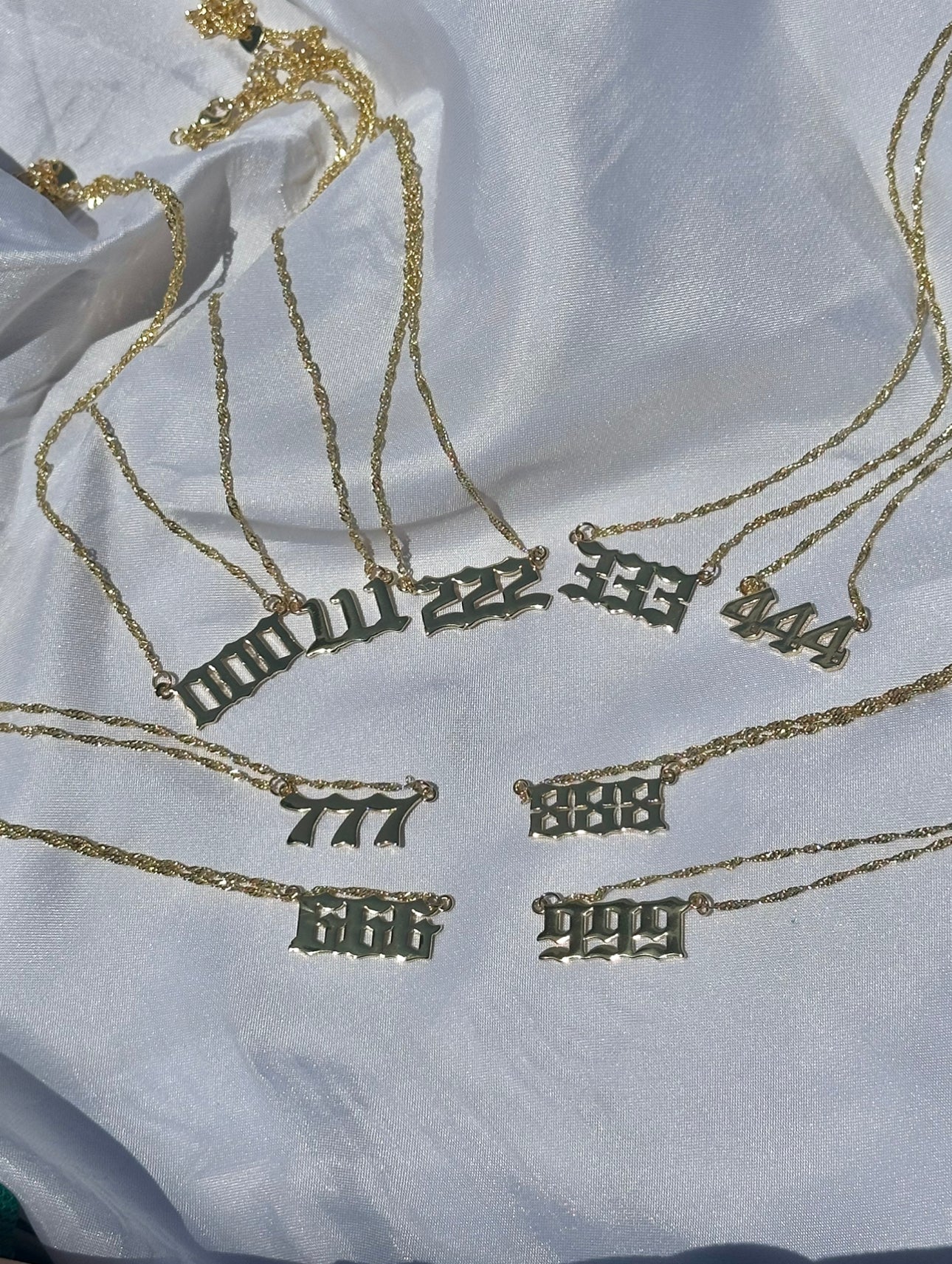 angel number necklace