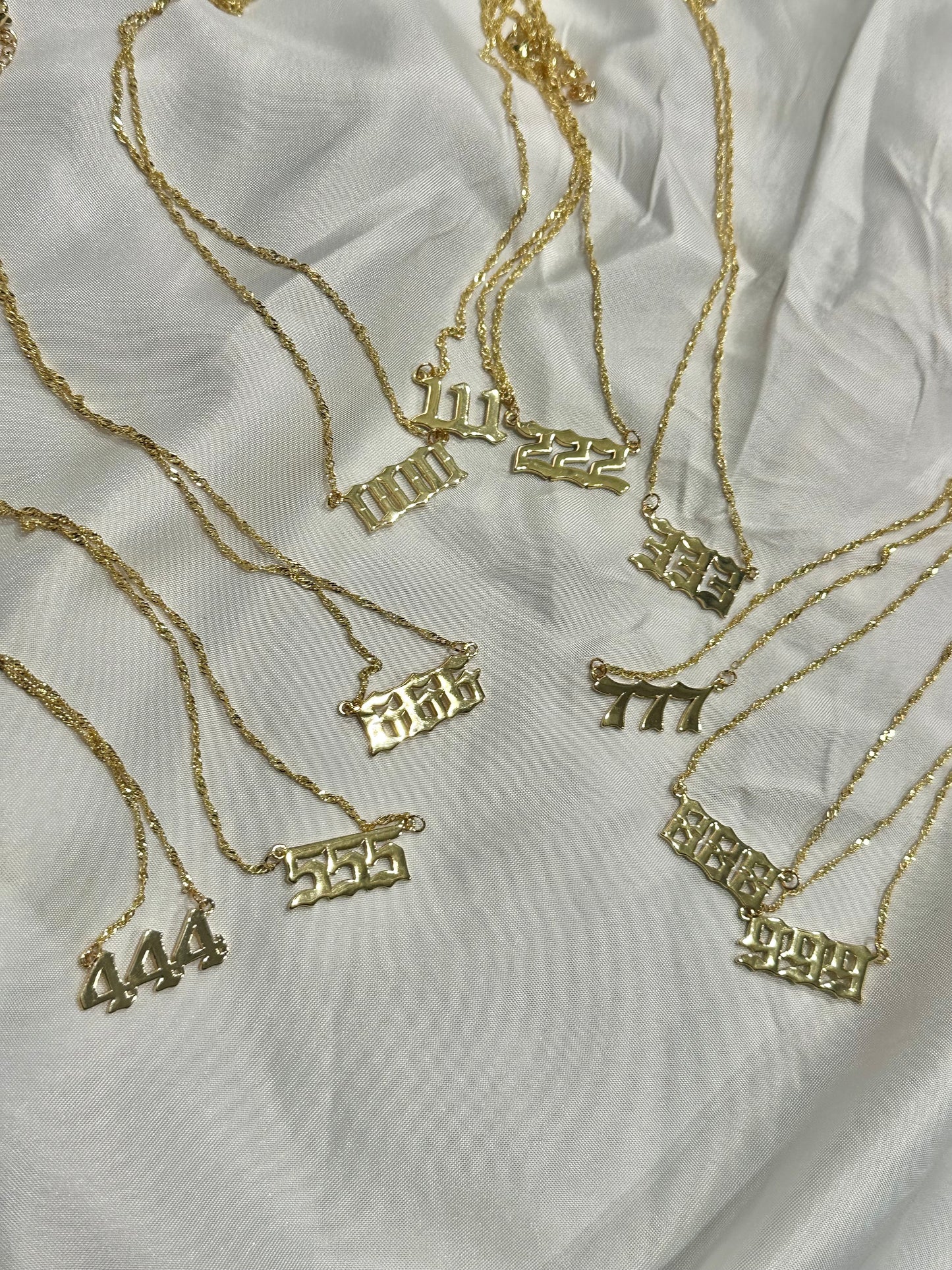 angel number necklace